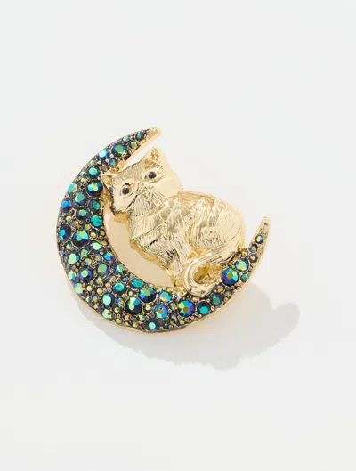 Talbots Spooky Cat Brooch - Black - 001