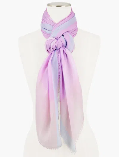 Talbots Spring Colorblock Oblong Scarf - Spring Lilac - 001