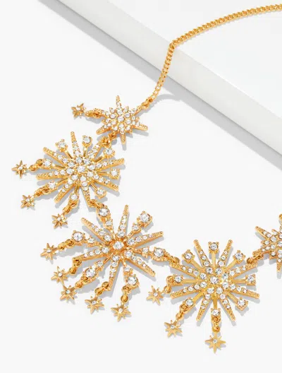 Talbots Starburst Necklace - Crystal Clear/gold - 001