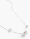 Talbots Sterling Silver Ball Cluster Pendant Necklace - 001  In Silver