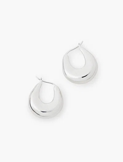 Talbots Sterling Silver Hoop Earrings - Metal/sterling - 001  In Metal,sterling Silver