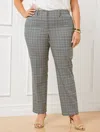Talbots Straight Leg Pants - Lake Glen Plaid - Ivory - 20  In Ivory