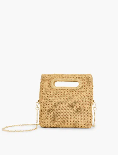 Talbots Straw Foldover Clutch - Medium Natural - 001