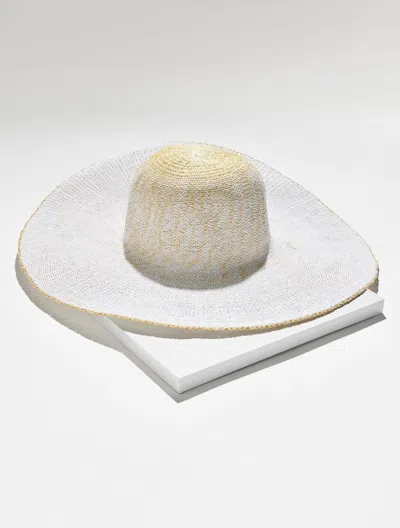 Talbots Straw Sun Hat - Natural/white - 001  In Multi