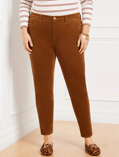 Talbots Stretch Corduroy Jeggings Pants - Solids - Twig - 20