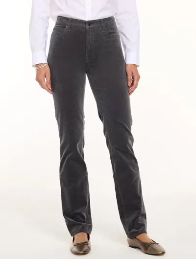 Talbots Stretch Corduroy Straight Leg Pants - Forged Iron - 2