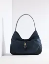Talbots Suede Shoulder Bag - Indigo - 001  In Purple