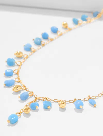 Talbots Summer Rain Necklace - Vista Blue/gold - 001