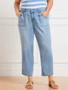 TALBOTS PLUS SIZE - SUMMERWEIGHT STRAIGHT ANKLE JEANS - BRICKELL WASH - 18 TALBOTS