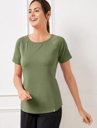 Talbots Supersoft Jersey Short Sleeve T-shirt - Spring Moss - 2x