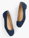 Talbots Sutton Buckle Ballet Flats - Denim - Dark Blue - 11m  In Dark Blue