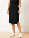 Talbots Sweater Studio Midi Skirt - Black - 3x  In Black