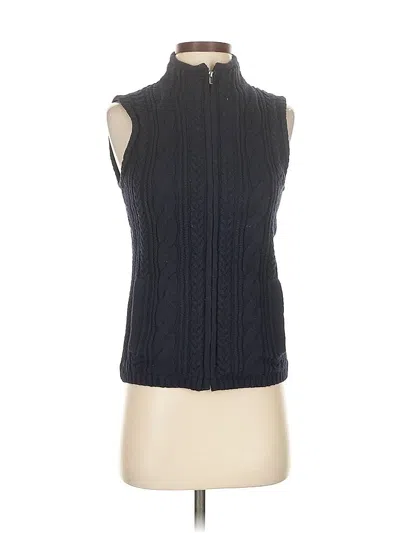 Pre-owned Talbots Sweater Vest In Black