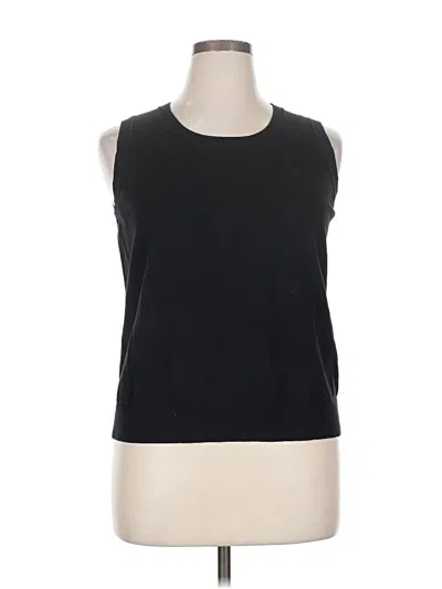Pre-owned Talbots Sweater Vest In Black