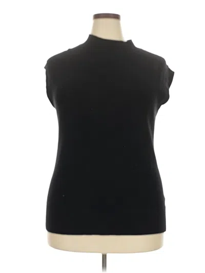 Pre-owned Talbots Sweater Vest In Black