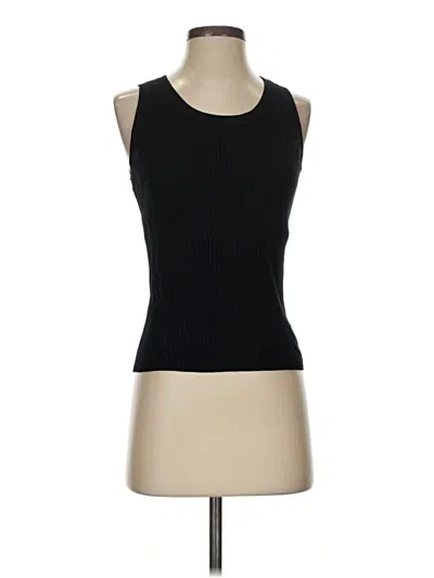 Pre-owned Talbots Sweater Vest In Black