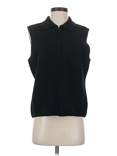 Pre-owned Talbots Sweater Vest In Black