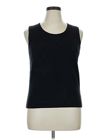 Pre-owned Talbots Sweater Vest In Black