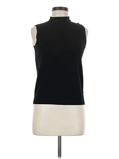 Pre-owned Talbots Sweater Vest In Black