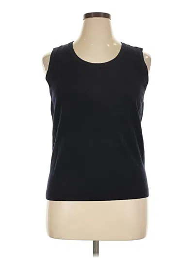 Pre-owned Talbots Sweater Vest In Black