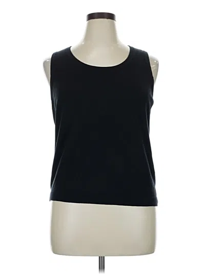 Pre-owned Talbots Sweater Vest In Black