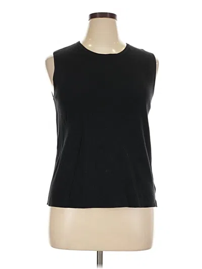 Pre-owned Talbots Sweater Vest In Black