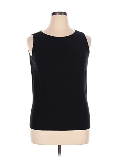 Pre-owned Talbots Sweater Vest In Black