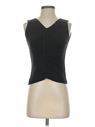 Pre-owned Talbots Sweater Vest In Black