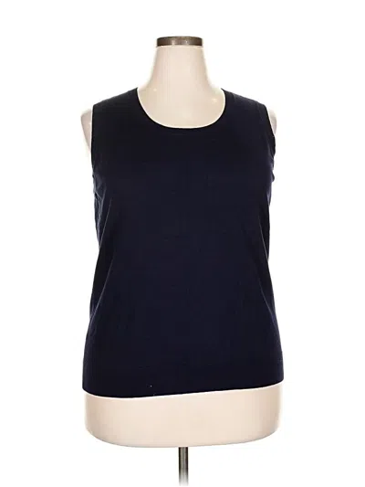 Pre-owned Talbots Sweater Vest In Blue