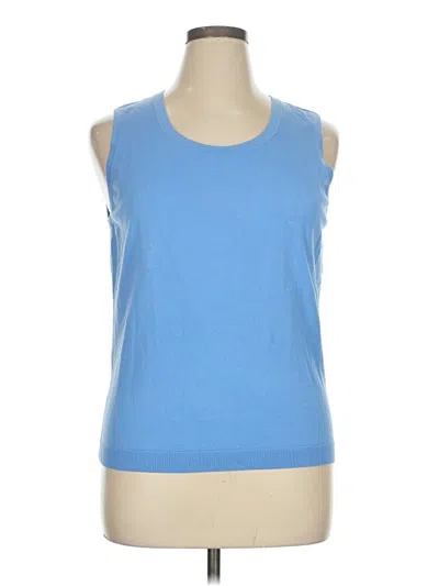 Pre-owned Talbots Sweater Vest In Blue