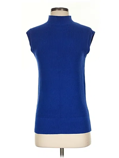 Pre-owned Talbots Sweater Vest In Blue