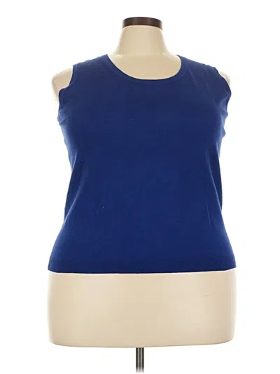 Talbots Sweater Vest In Blue