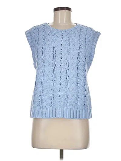 Pre-owned Talbots Sweater Vest In Blue