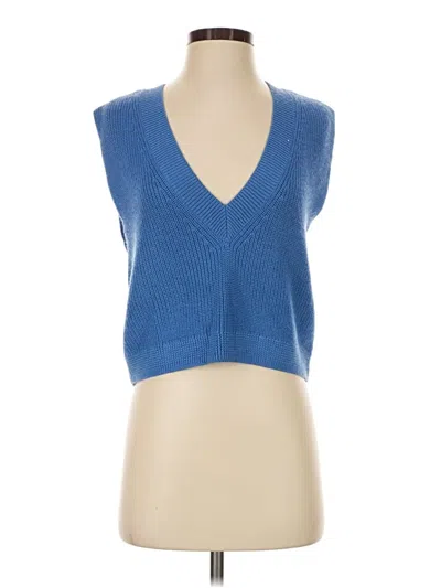 Pre-owned Talbots Sweater Vest In Blue