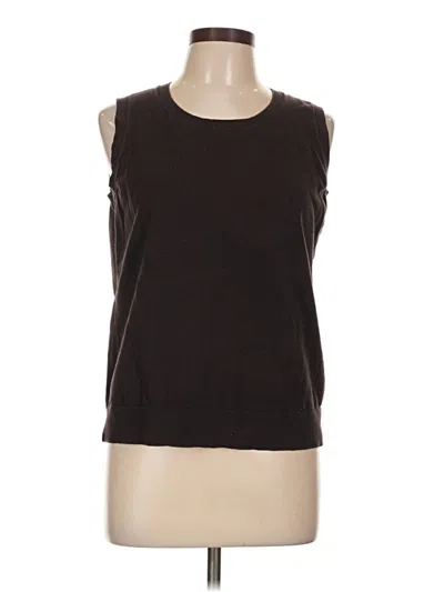 Pre-owned Talbots Sweater Vest In Brown