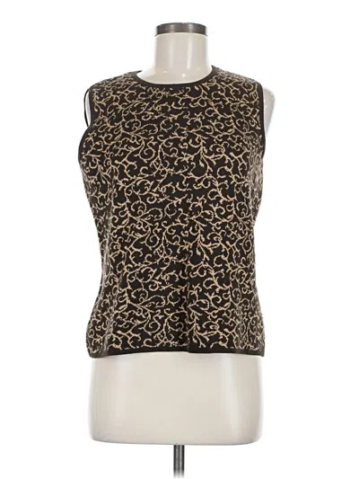 Pre-owned Talbots Sweater Vest In Brown