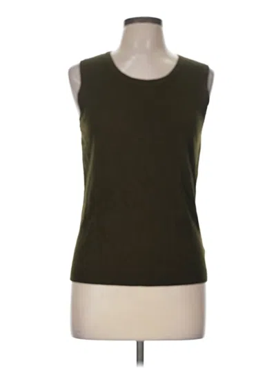 Pre-owned Talbots Sweater Vest In Green