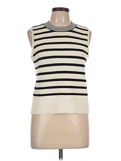 Pre-owned Talbots Sweater Vest In Ivory