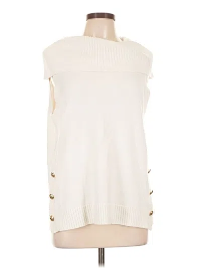 Pre-owned Talbots Sweater Vest In Ivory