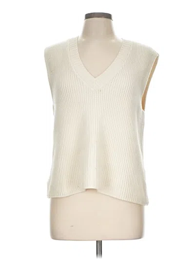 Pre-owned Talbots Sweater Vest In Ivory