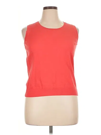 Pre-owned Talbots Sweater Vest In Orange