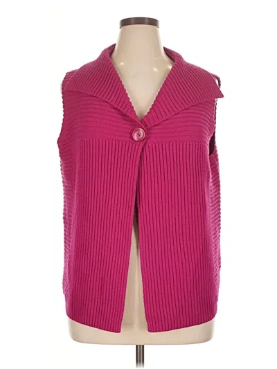 Pre-owned Talbots Sweater Vest In Pink