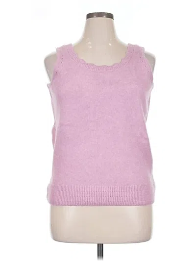 Pre-owned Talbots Sweater Vest In Pink