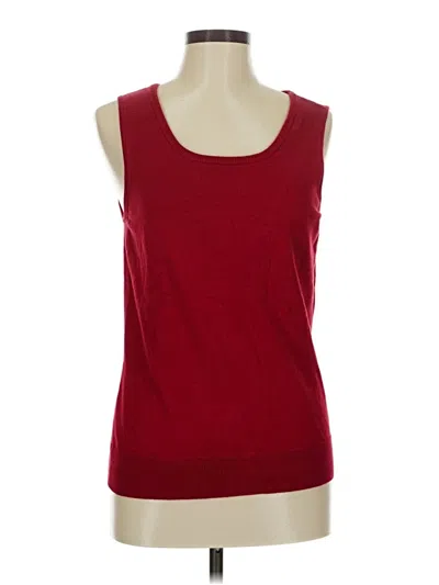 Pre-owned Talbots Sweater Vest In Red
