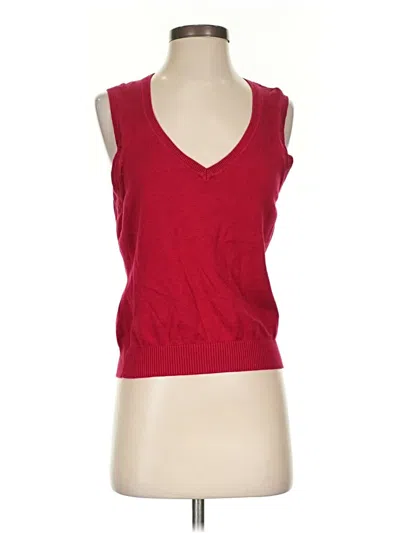 Pre-owned Talbots Sweater Vest In Red