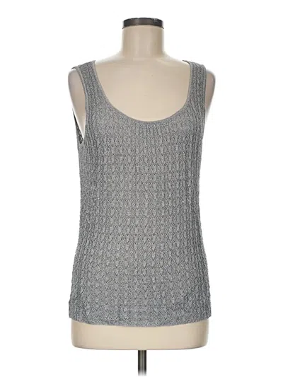 Pre-owned Talbots Sweater Vest In Silver