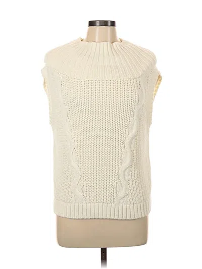 Pre-owned Talbots Sweater Vest In White