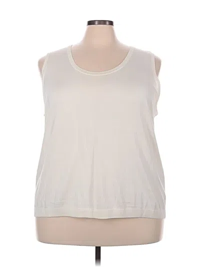 Pre-owned Talbots Sweater Vest In White