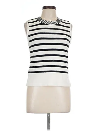 Pre-owned Talbots Sweater Vest In White