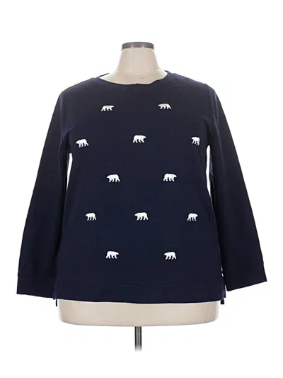 Pre-owned Talbots Sweatshirt In Blue